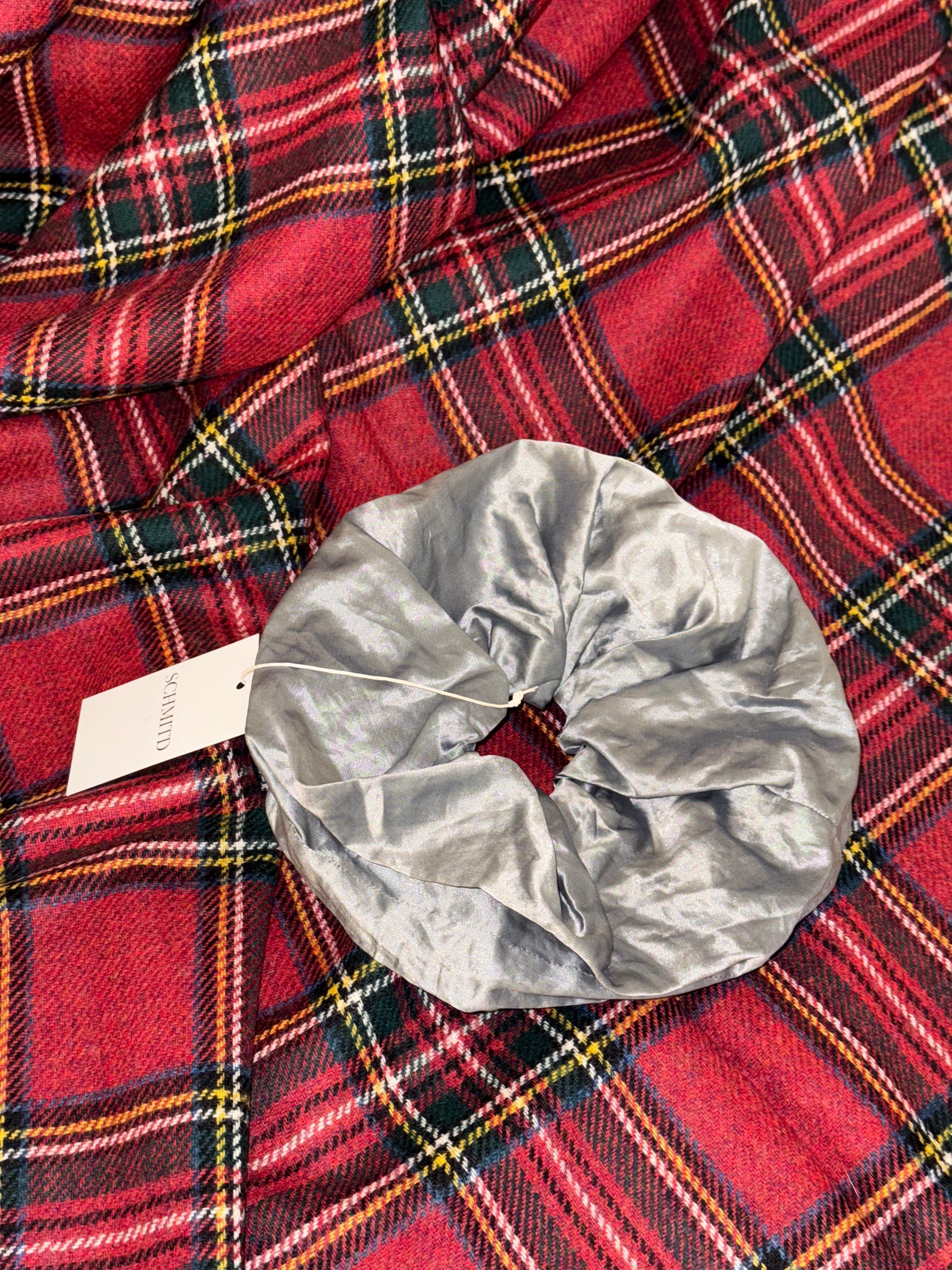 Mega Scrunchie - metallic silver