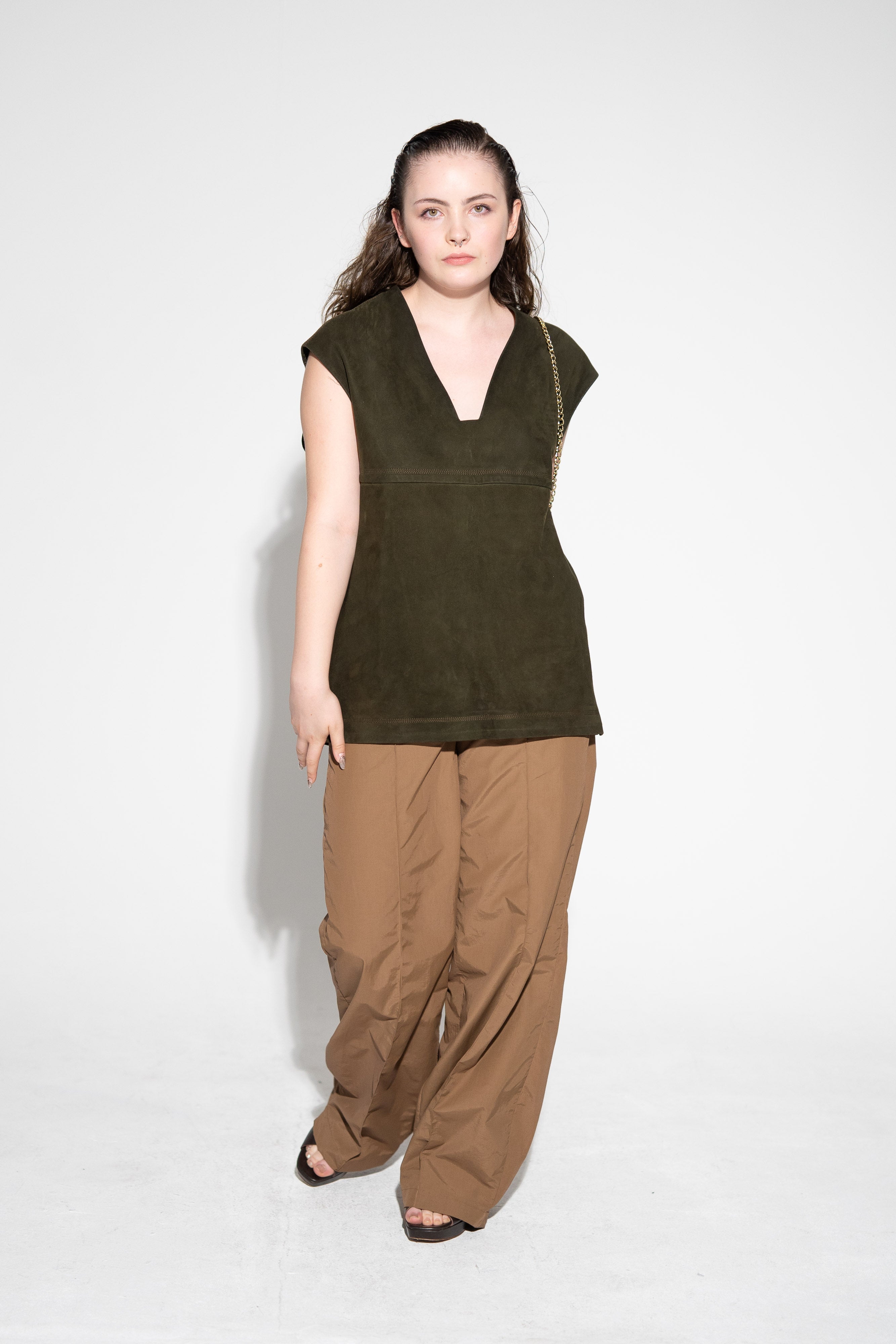 Trousers Echo - tobacco - women