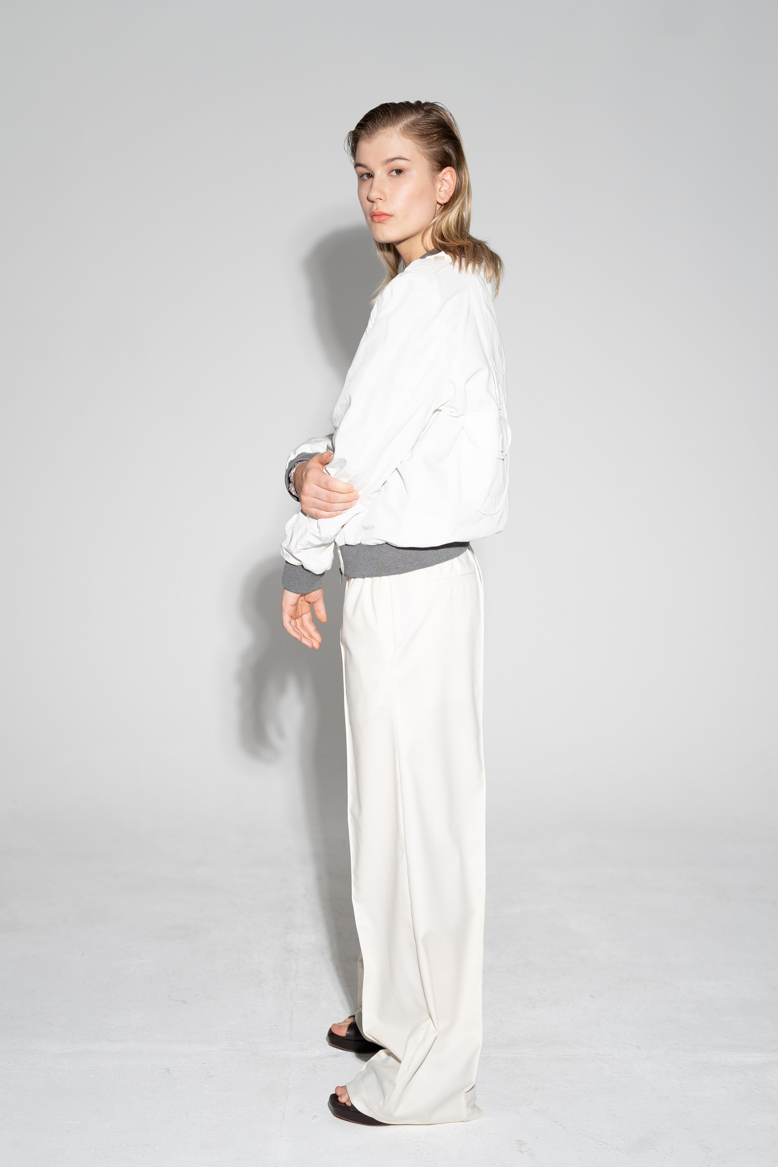 Juliet Bomber Jacket – White Trenchy Smiley