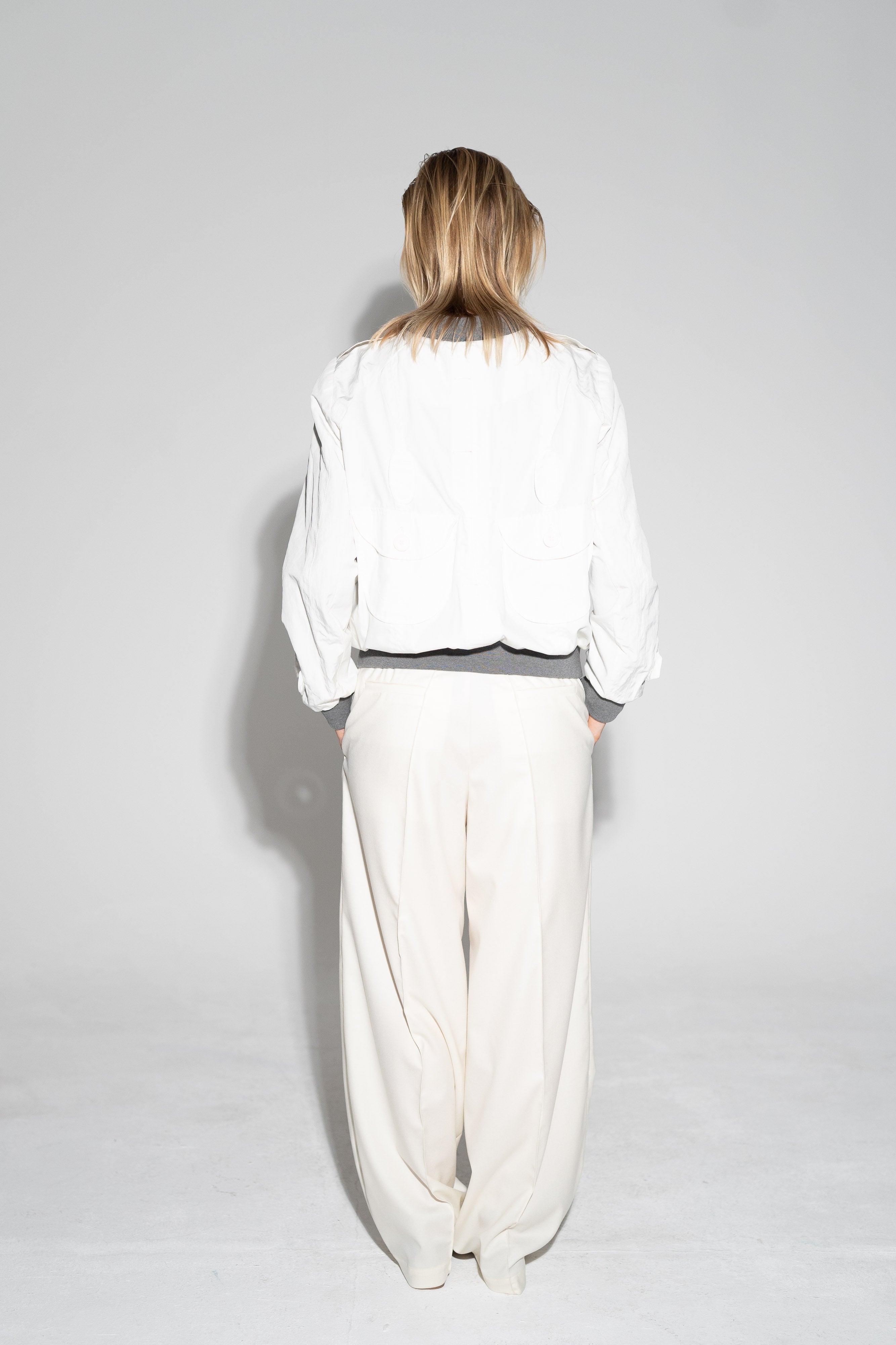 Juliet Bomber Jacket – White Trenchy Smiley