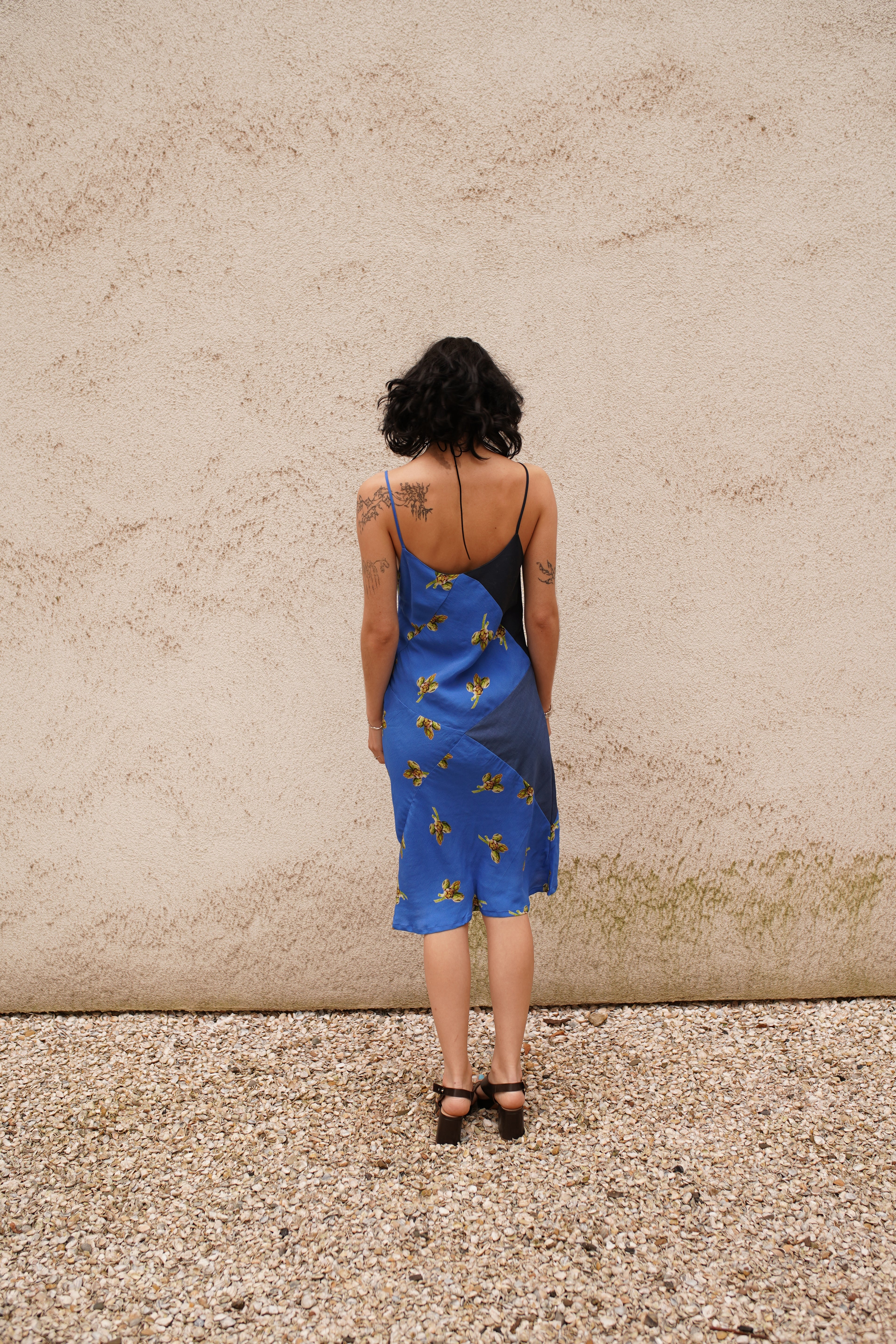 Selene Simple Dress - blue artichoke