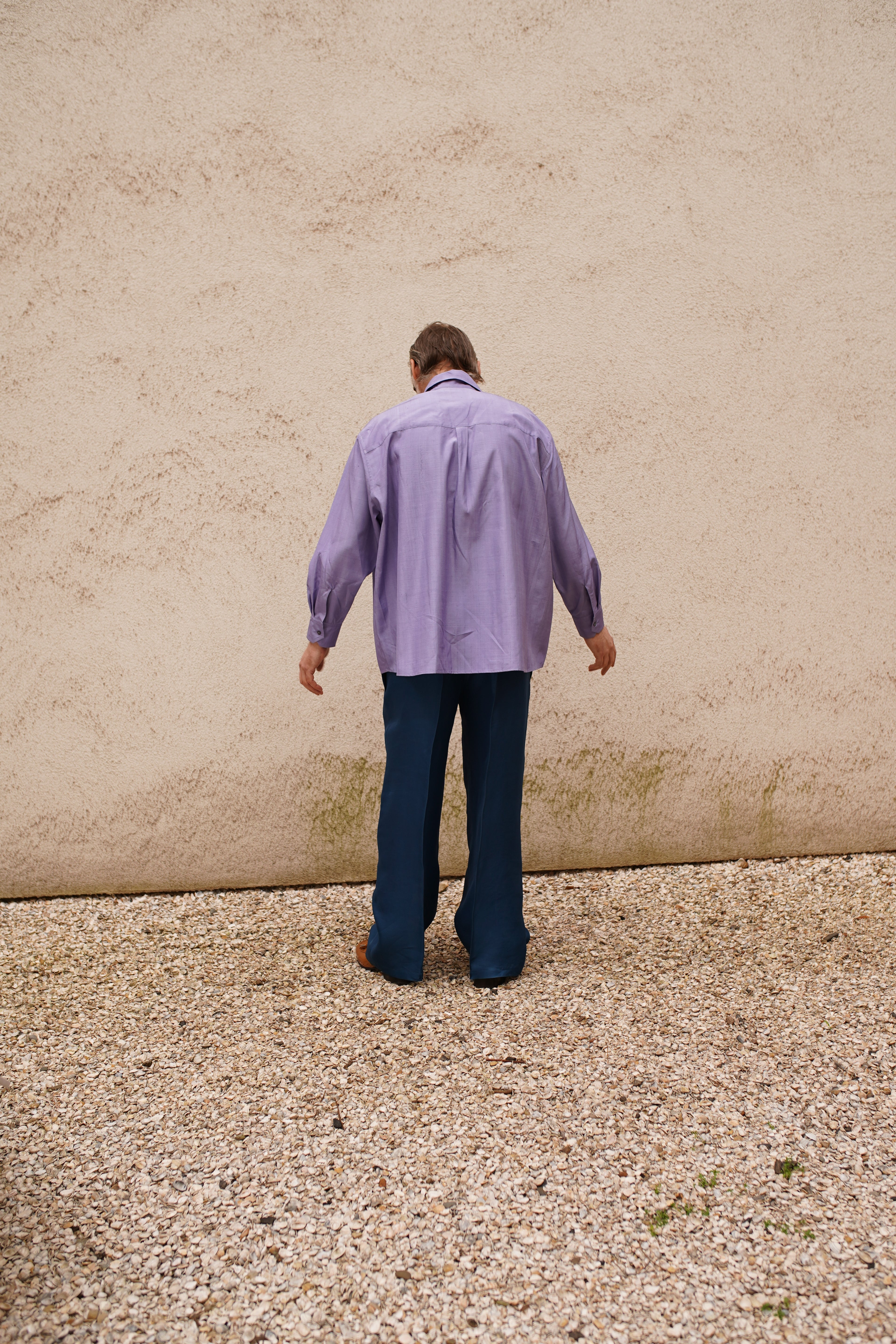 Narcissus Shirt - lilac taft silk