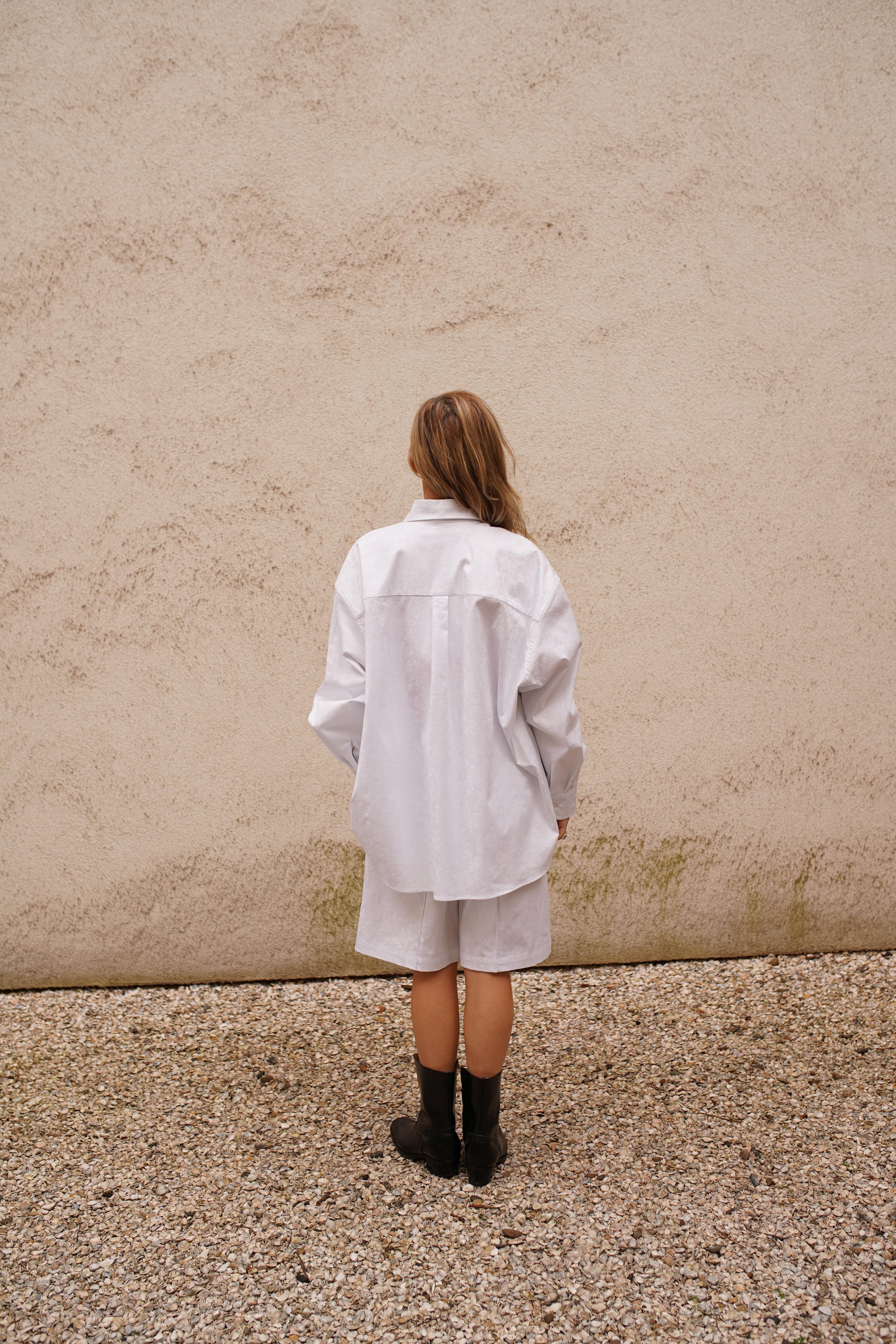 Echo Shorts - White Jacquard