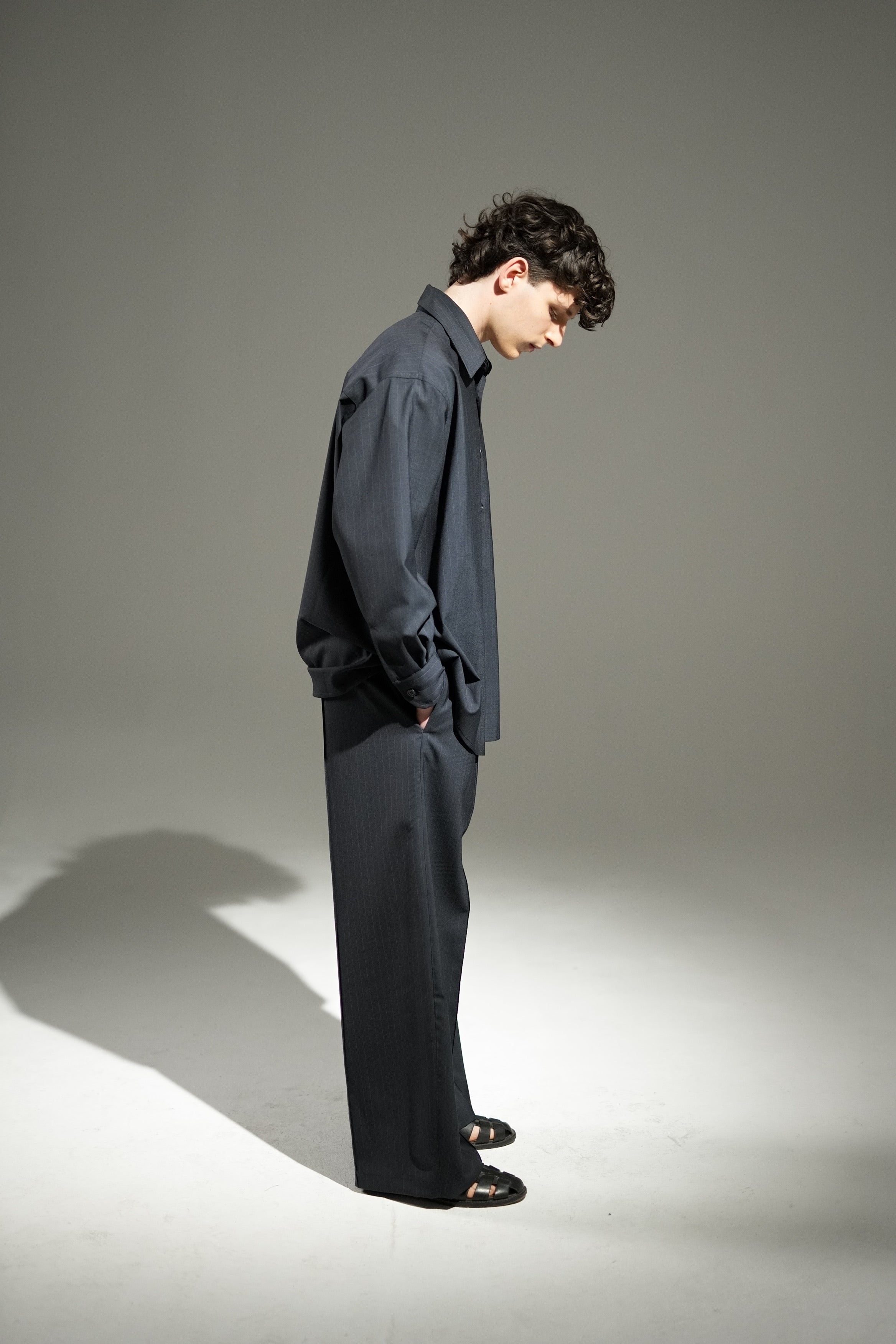 Trousers Echo - Classy Pinstripe - Midnight Blue