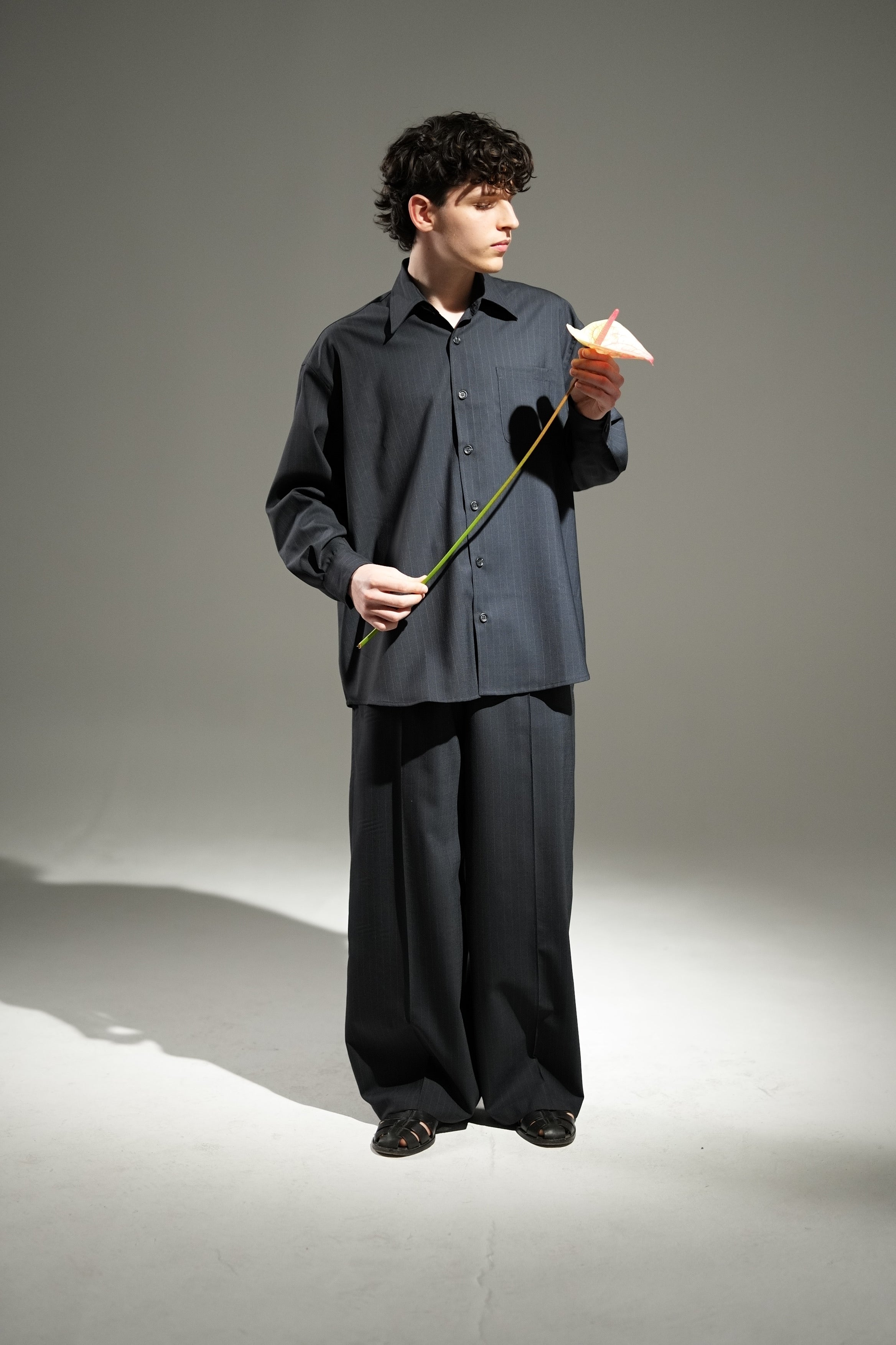 Trousers Echo - Classy Pinstripe - Midnight Blue