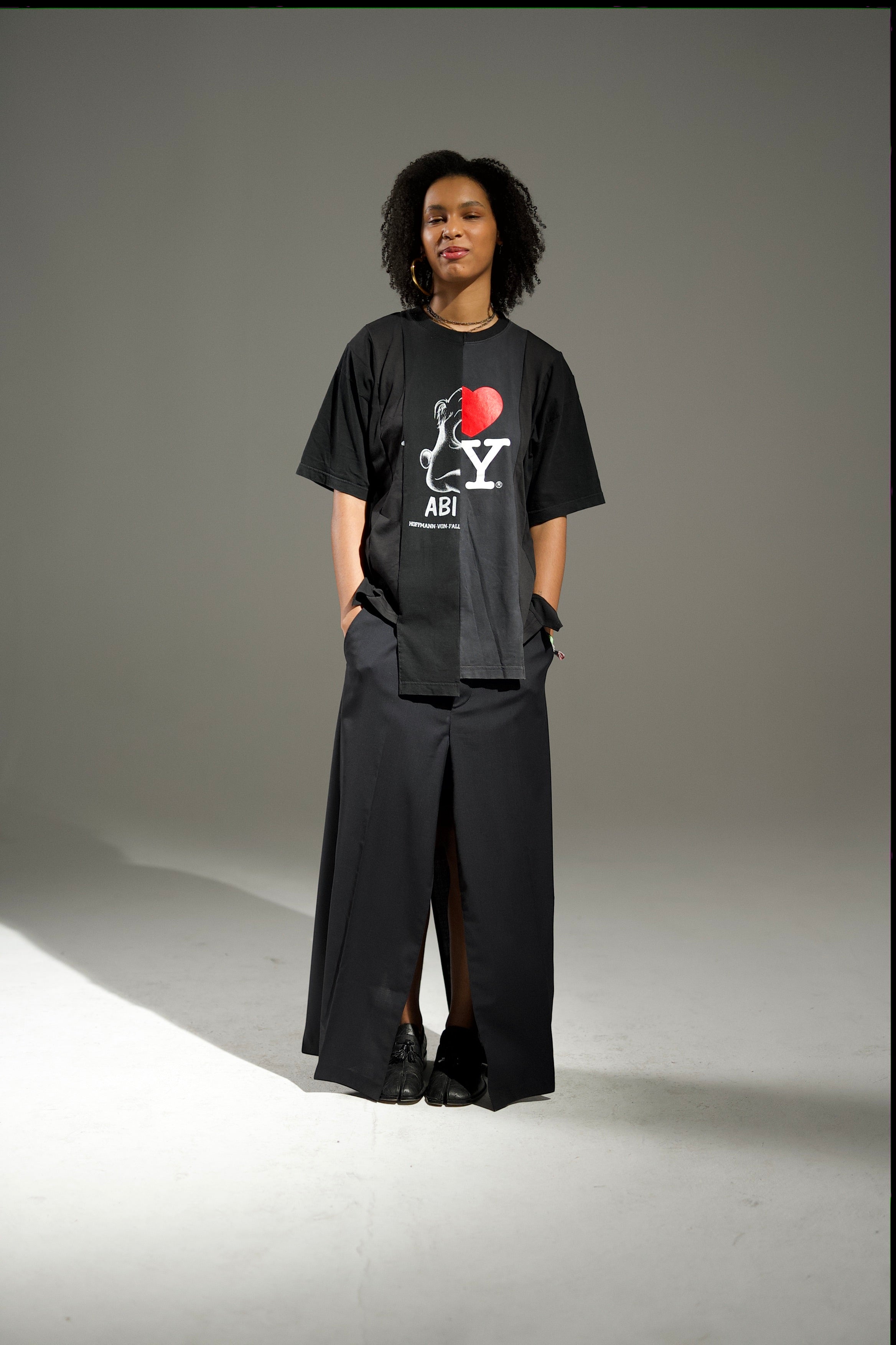 Thiodem Upcycled T-Shirt – BLACK Edition Abi1999 iLoveNY