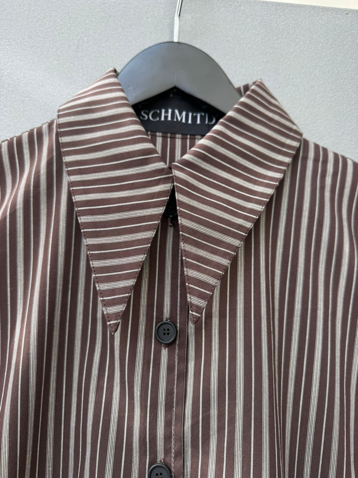 Amore Blouse - brown striped