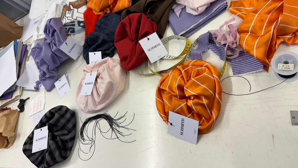 Mega Scrunchie - lilac stripes
