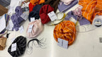 Mega Scrunchie - lilac stripes