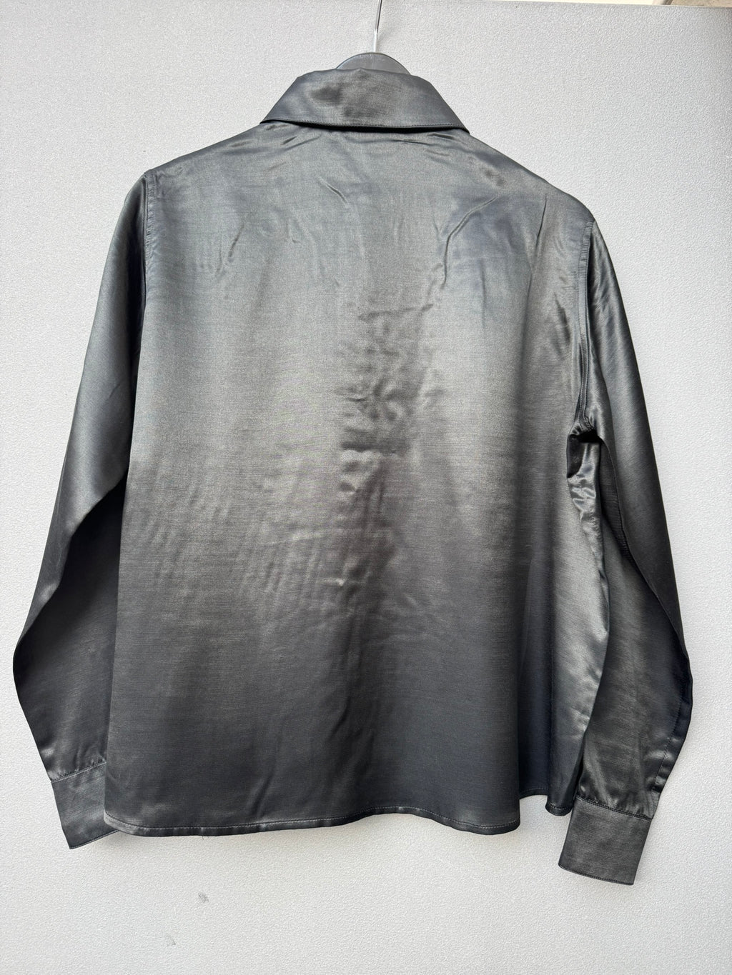 Amore Blouse - black Satin