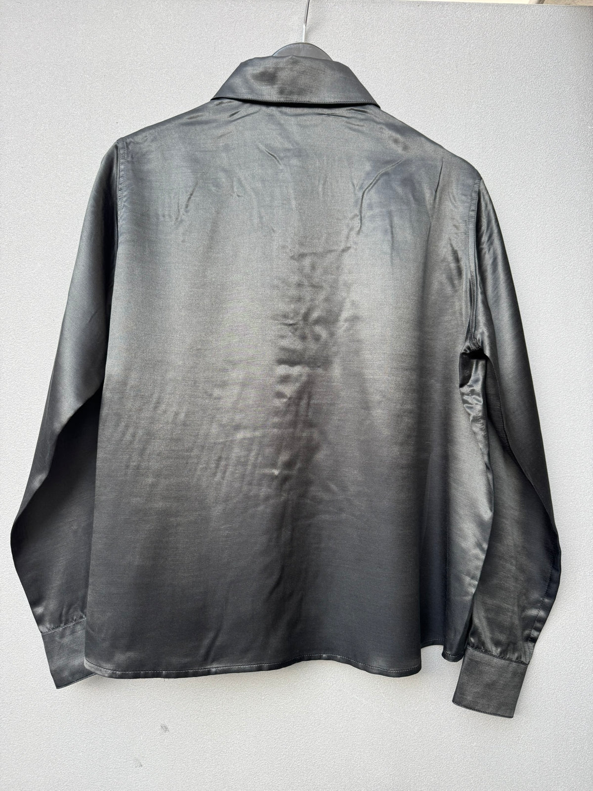 Amore Blouse - black Satin