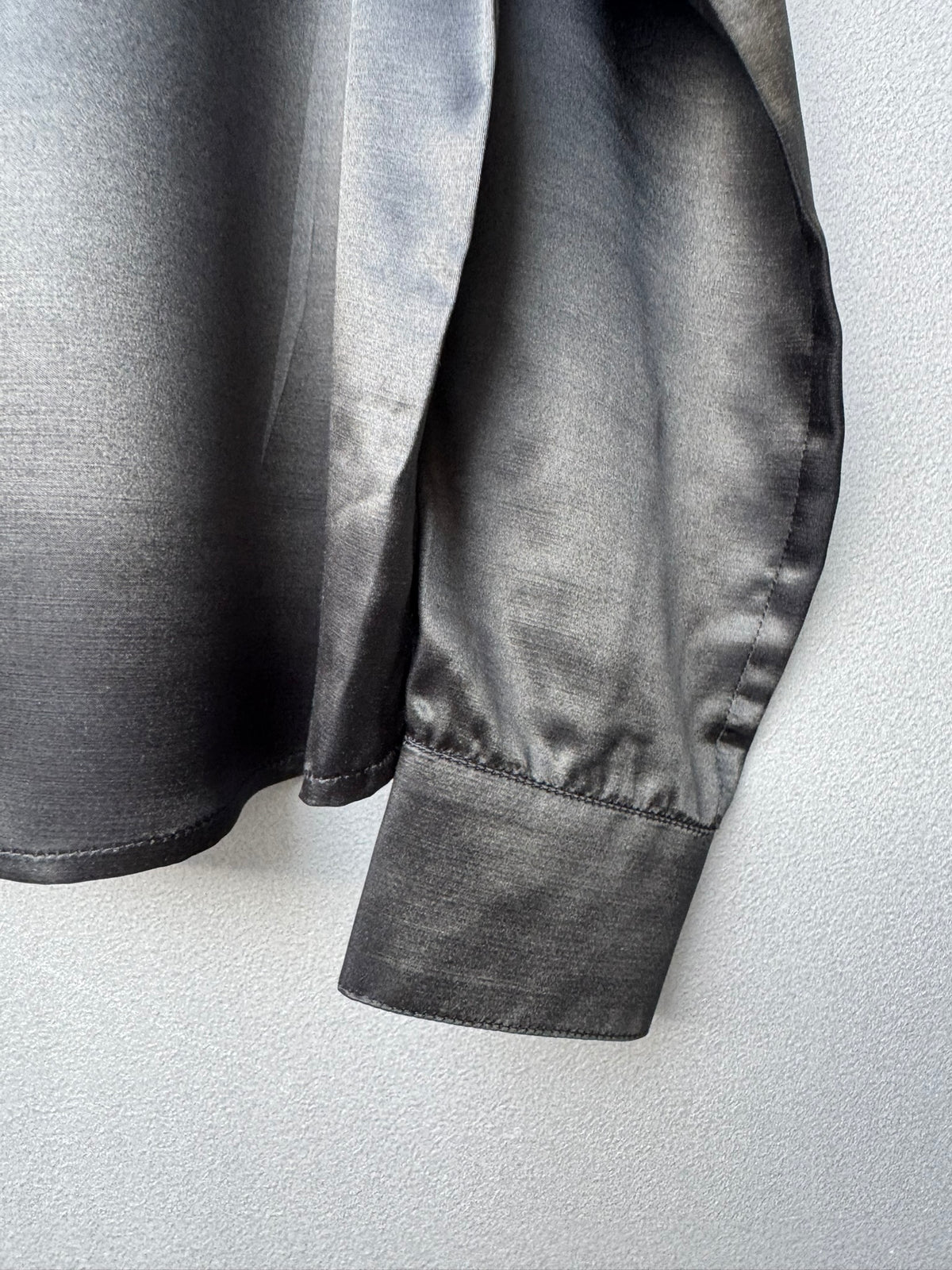 Amore Blouse - black Satin