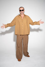 Trousers Echo - tobacco - men