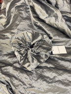 Mega Scrunchie - metallic silver