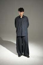 Trousers Echo - Classy Pinstripe - Midnight Blue