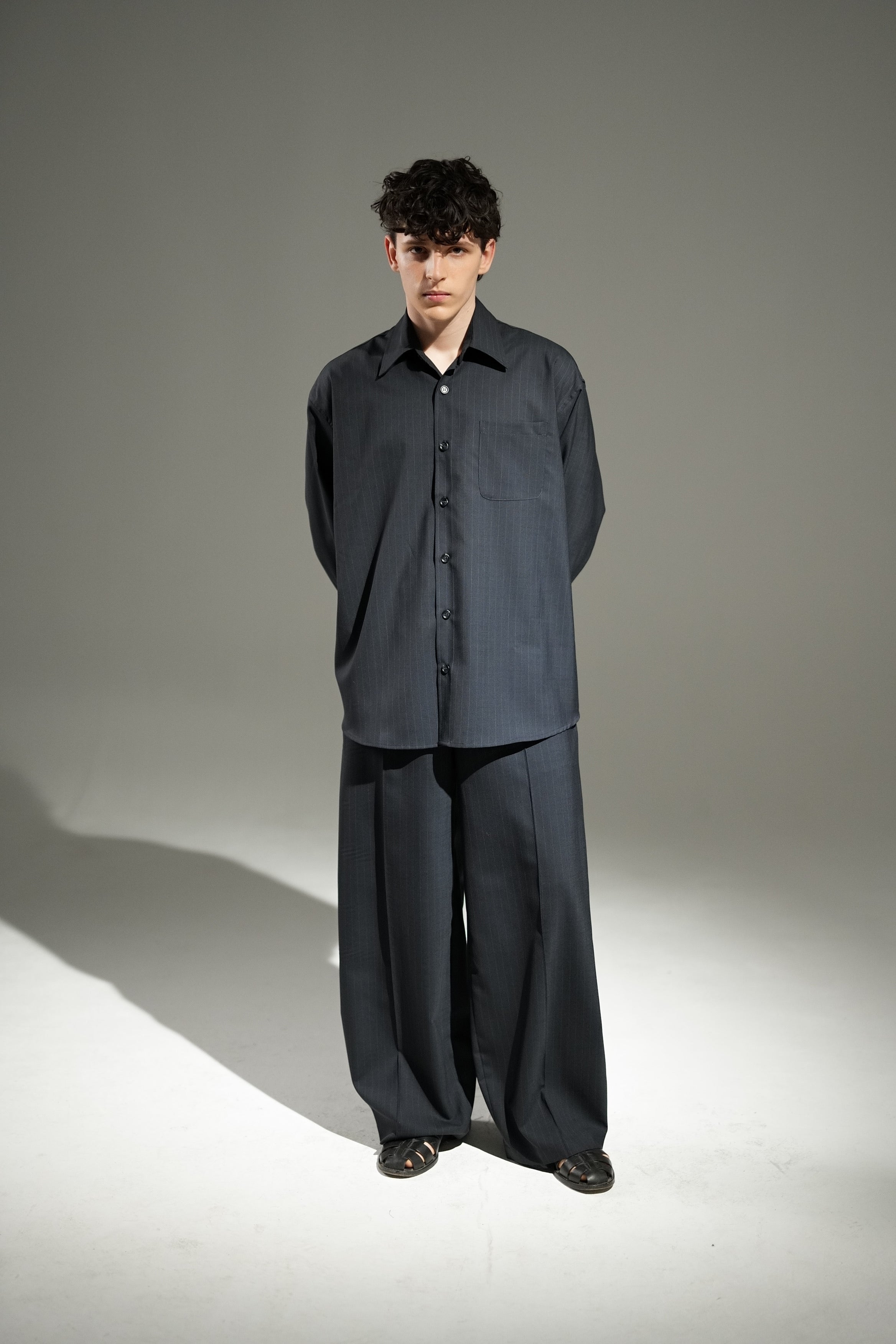 Trousers Echo - Classy Pinstripe - Midnight Blue