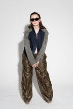 Juliet Bomber Jacket – Cargo Sleeves Cosmic Denim