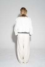 Juliet Bomber Jacket – White Trenchy Smiley