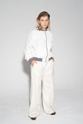 Juliet Bomber Jacket – White Trenchy Smiley