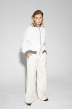 Juliet Bomber Jacket – White Trenchy Smiley