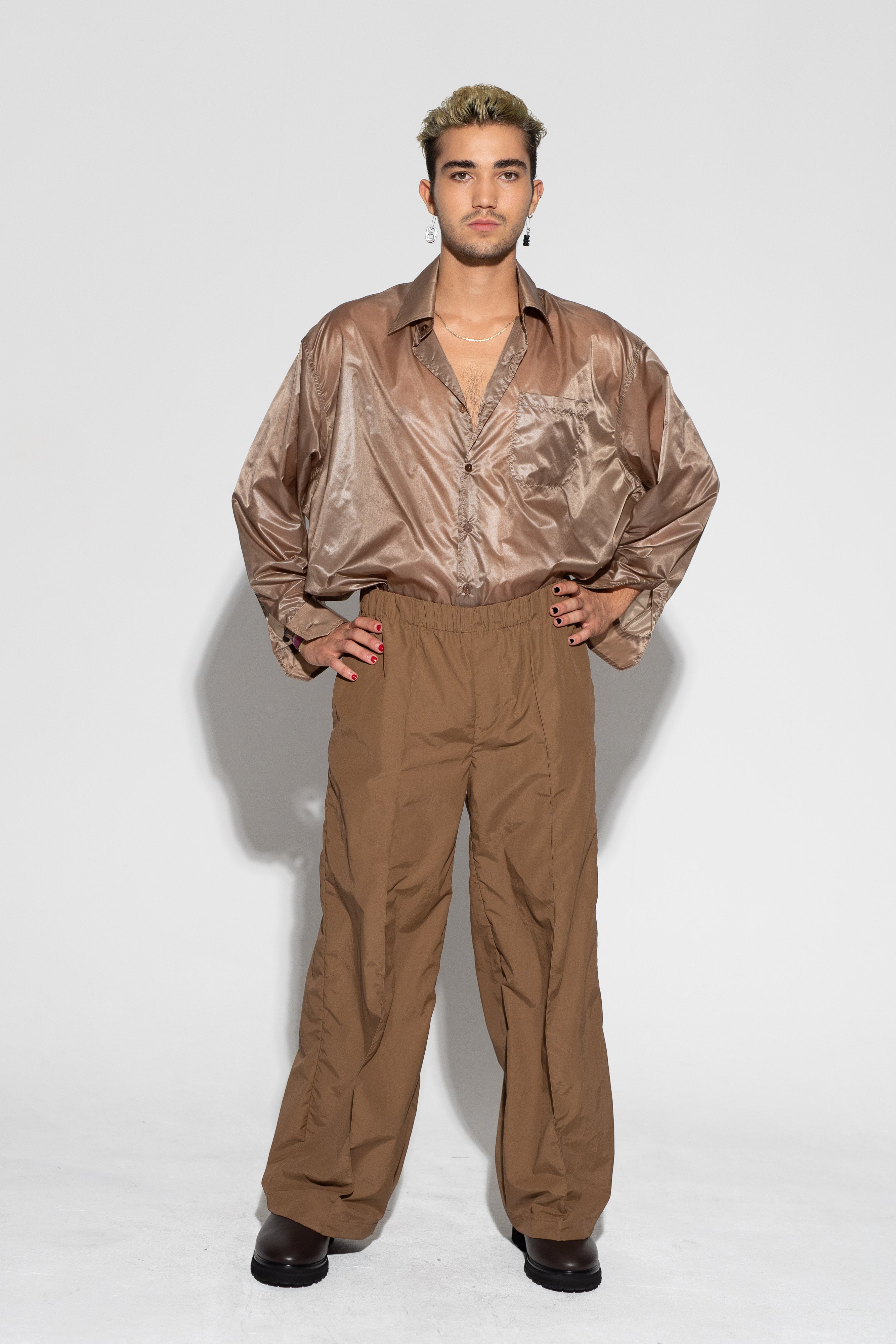 Trousers Echo - tobacco - men