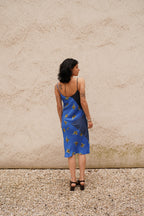 Selene Simple Dress - blue artichoke
