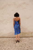 Selene Simple Dress - blue artichoke