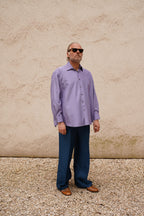 Narcissus Shirt - lilac taft silk