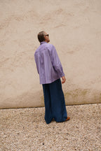 Narcissus Shirt - lilac taft silk