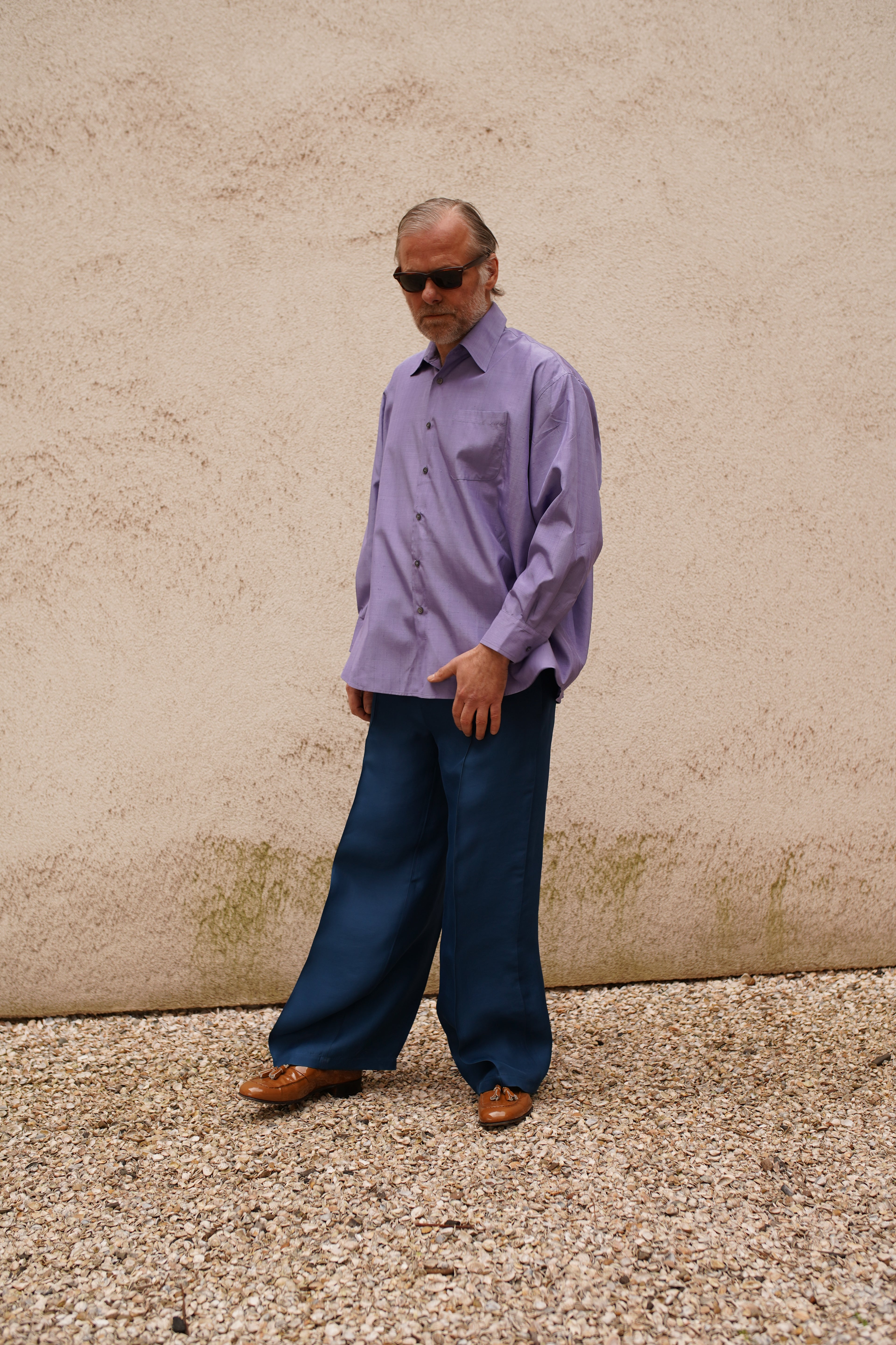 Echo Trousers - Côte d'Azure - Organza Silk