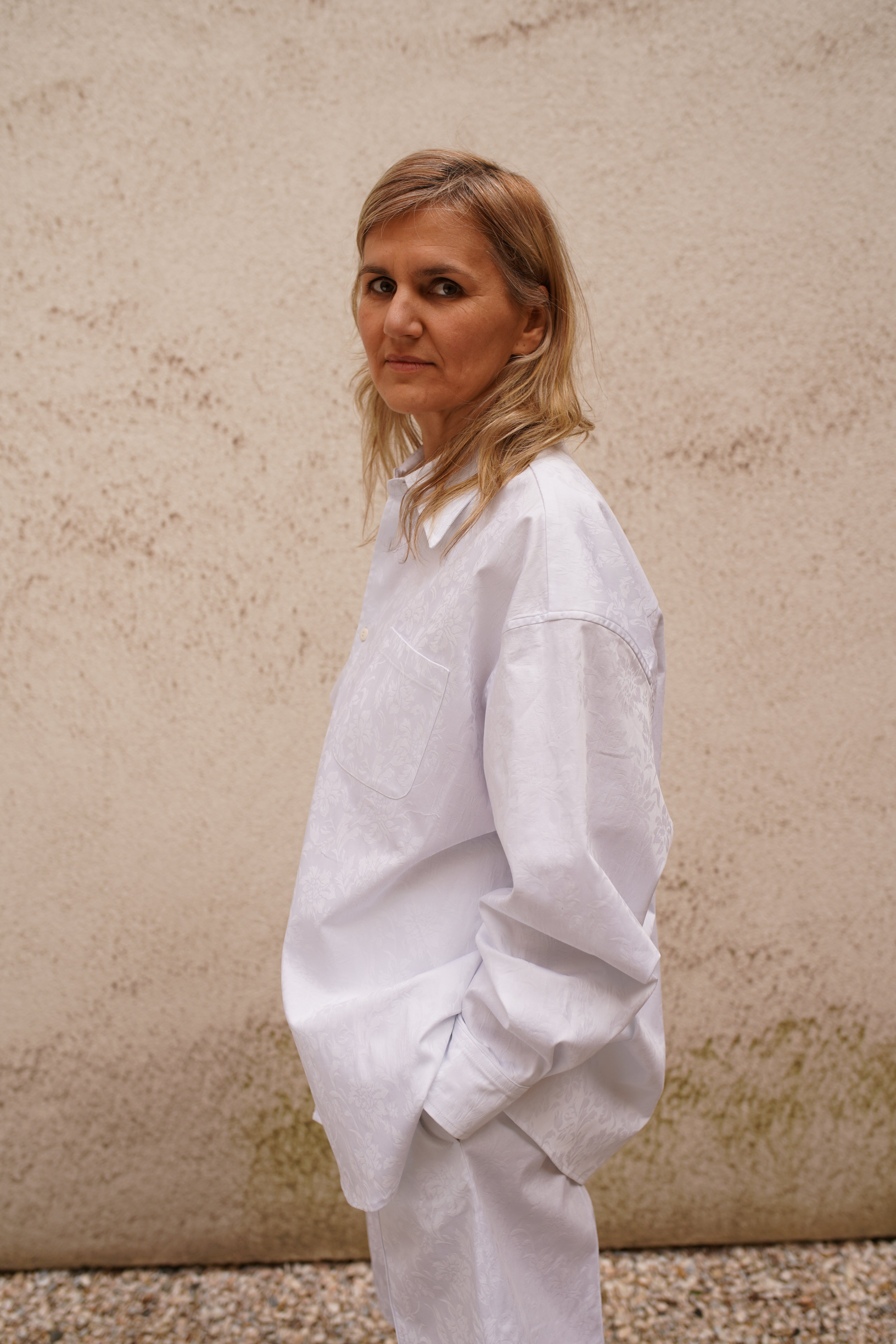 Echo Shorts - White Jacquard