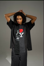 Thiodem Upcycled T-Shirt – BLACK Edition Abi1999 iLoveNY